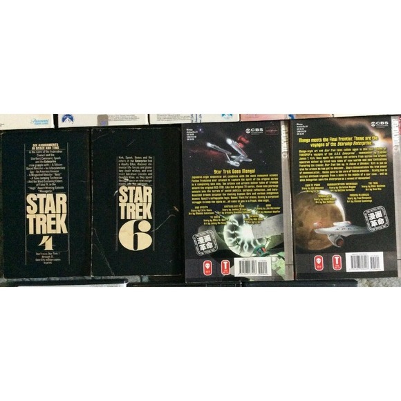 Star Trek Lot: 3 DVD'S, 5 VHS Tapes and 4 Paperback Books - Picture 7 of 10